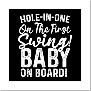 golf pregnant women first time pregnancy announcement Posters and Art